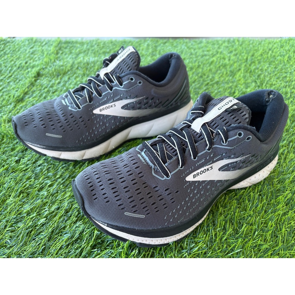 Brooks Ghost 13 Womens Running Shoes Grey White 1203381B062 Size 7.5 Mens 6